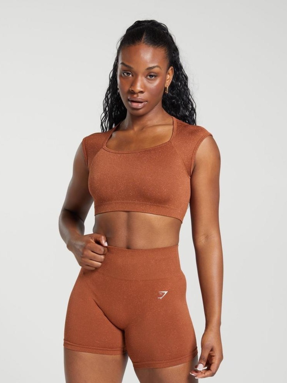 GYMSHARK Adapt Fleck Seamless Crop Top